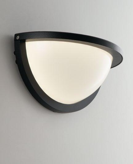 Applique per esterno in allumino nero diffusore in policarbonato led integrato 10W 700 lumen 4000°k luce naturale IP54 collezione DETROIT Applique per esterno in allumino nero diffusore in policarbonato led integrato 10W 700 lumen 4000°k luce naturale IP54 collezione DETROIT